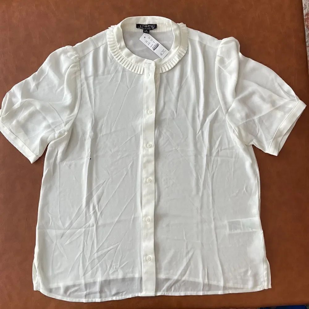 J. Crew Drapey button-up top* - Picture 2 of 6